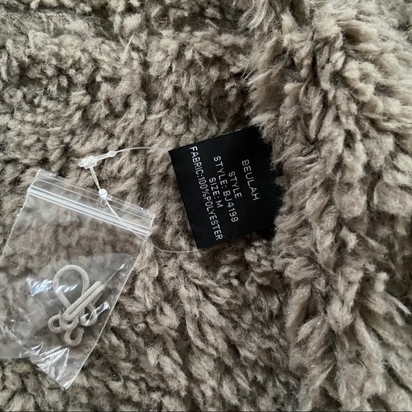 Faux suede and shearling jacket - Picture 4 of 4